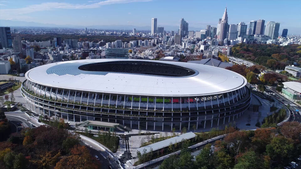 ドローン新国立競技場