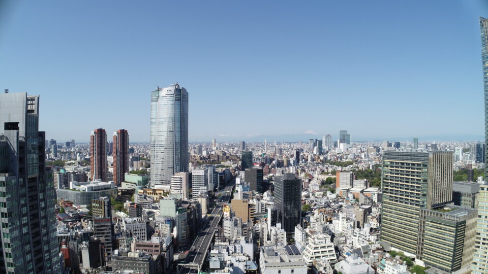 六本木ランガムホテルドローン眺望空撮