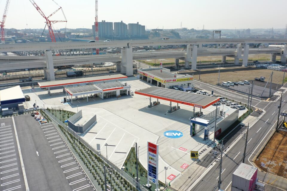 DROLIENガソリン施工ドローン空撮