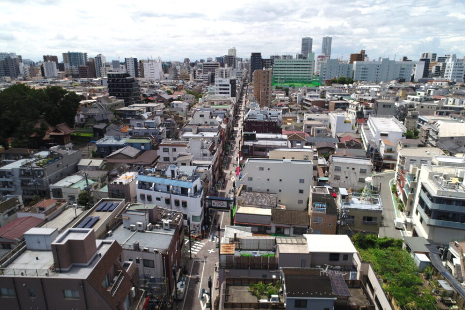 DROLIEN戸越銀座眺望パノラマ空撮