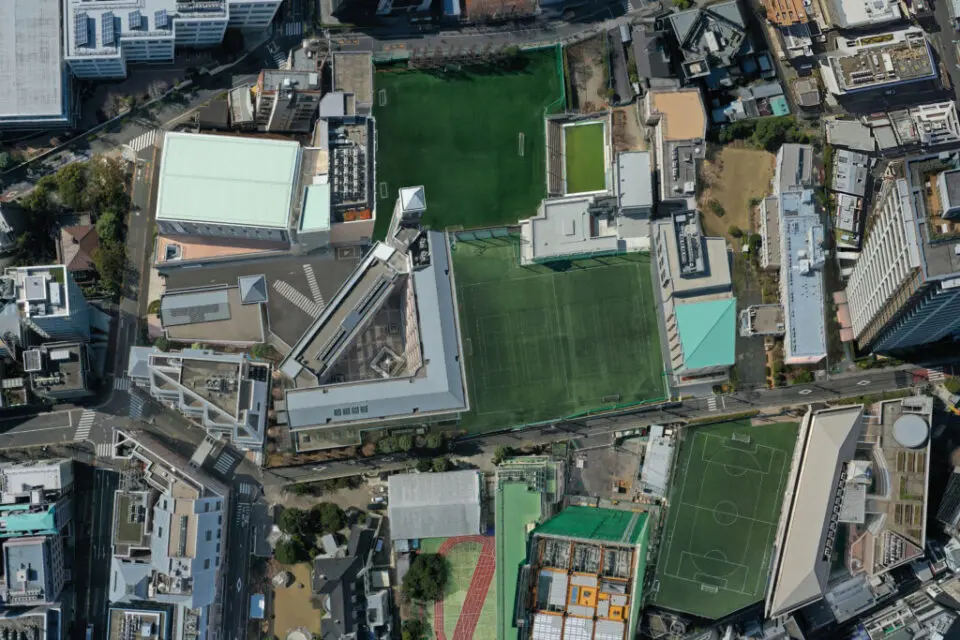 暁星学園ドローンオルソ加工記念撮影