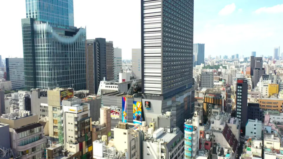 新宿歌舞伎町講談社マンガ資料空撮