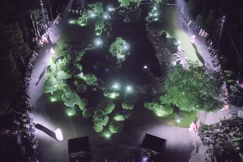 世界遺産二条城での夜間イベント撮影